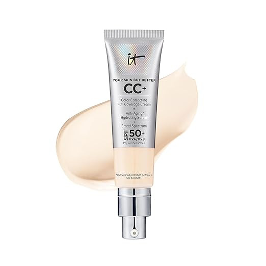 IT Cosmetics Your Skin But Better CC+ Cream - Color Correcting Cream, Full-Coverage Foundation, H... | Amazon (US)