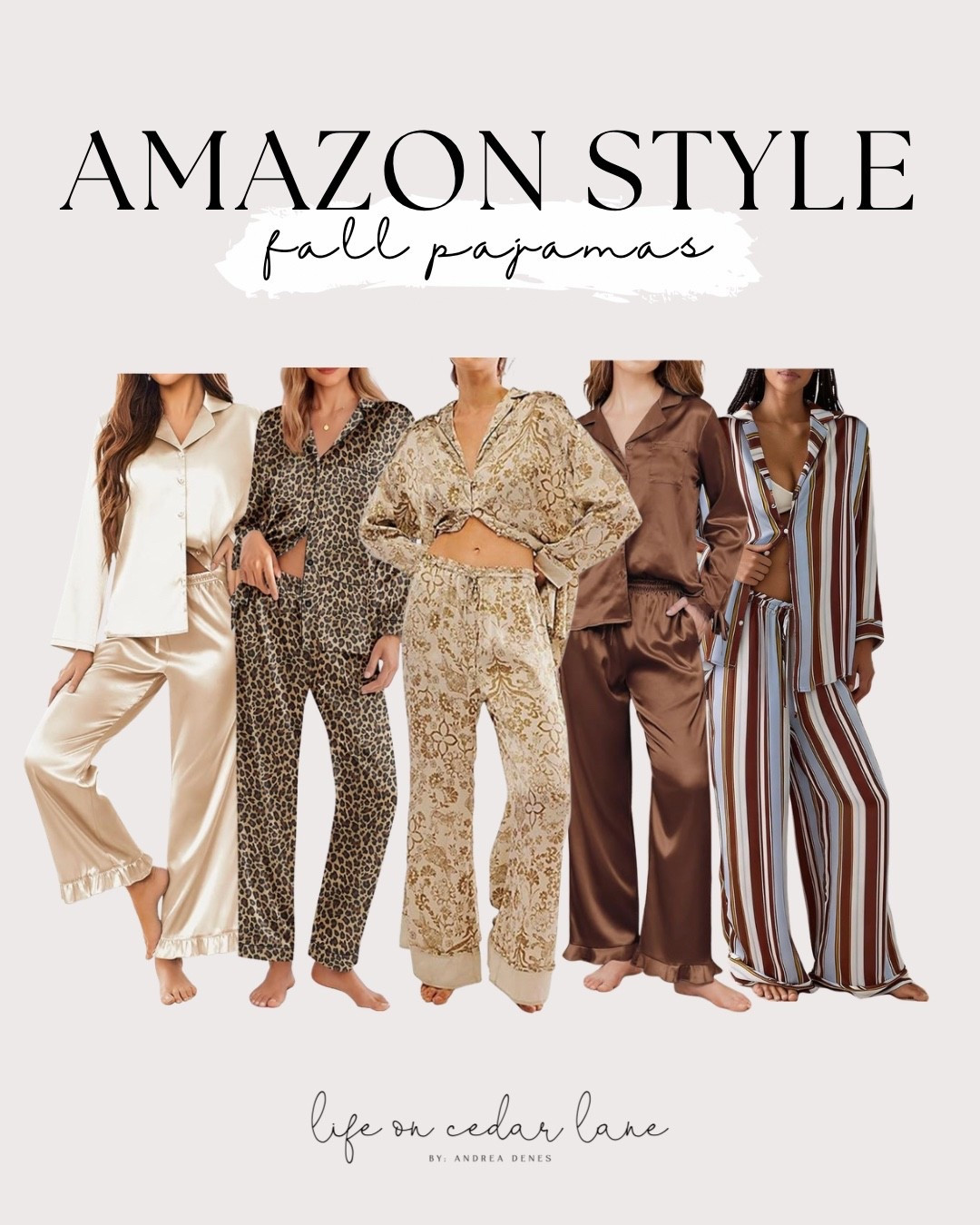 Fall into comfort with these cozy pajamas from Amazon. Perfect for any season! #fallstyle #amazonstyle
