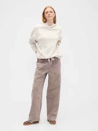 High Rise Pull-On Stripe Wide-Leg Jeans | Gap Factory