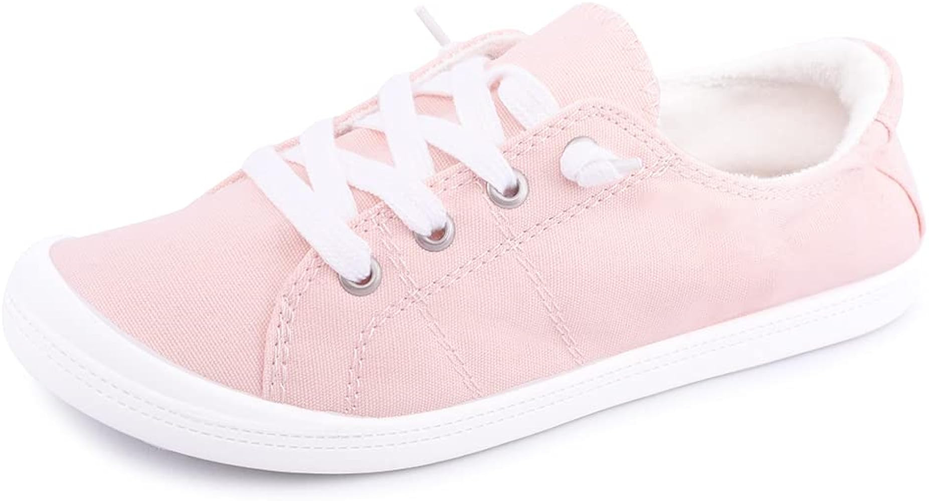 Women's Slip On Canvas Sneaker Low Top Casual Walking Shoes Classic Comfort Flat Fashion Sneakers | Amazon (US)