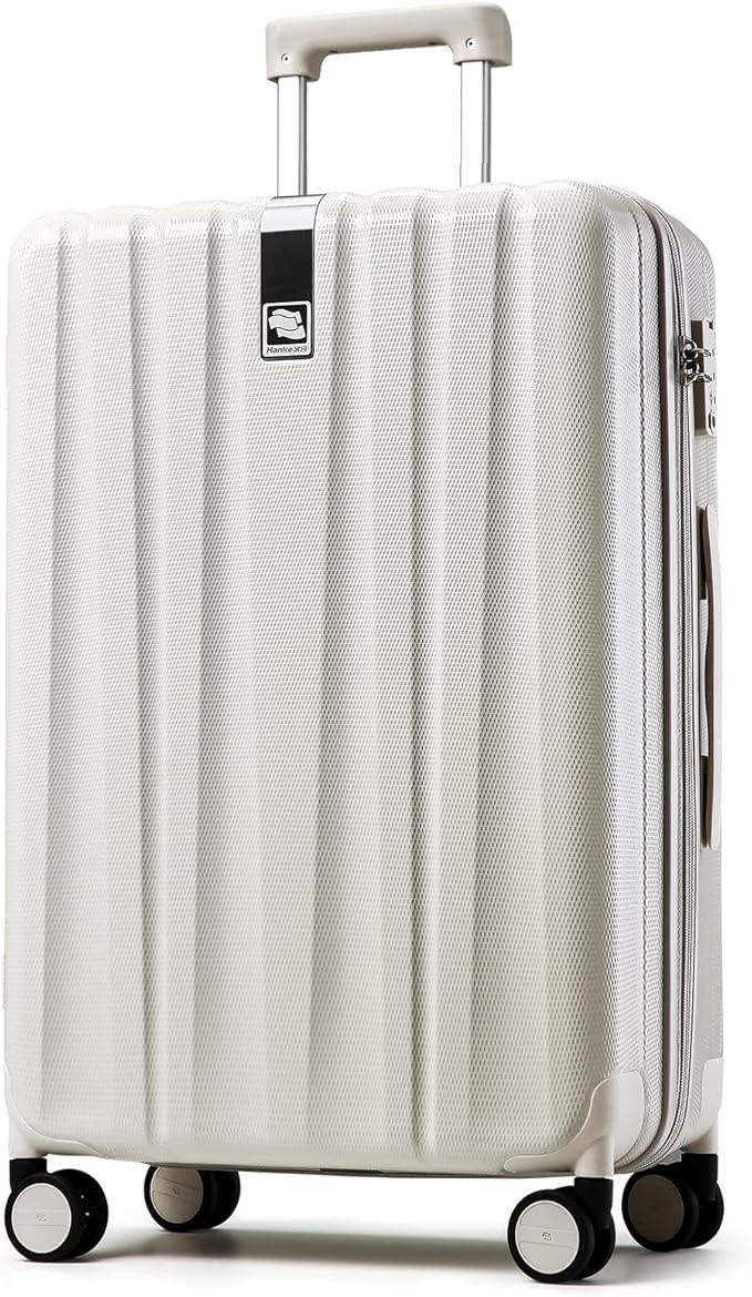 Hanke Upgrade Luggage Suitcases With Spinner Wheels Lightweight PC hardside Rolling Suitcase With... | Amazon (US)