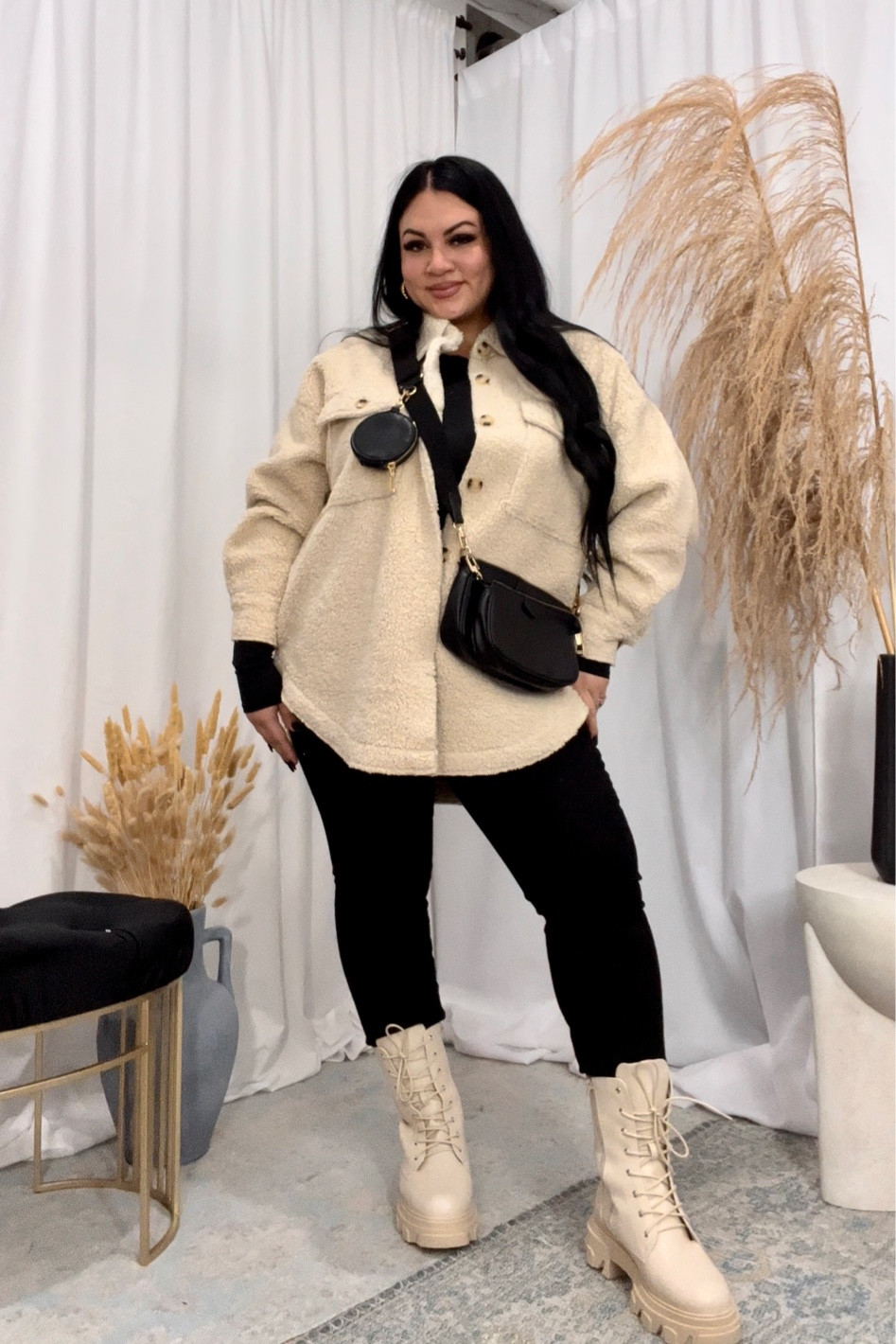 Size 4 bodysuit
Size 16 jeans 
Size 2/3 jacket 

#LTKHoliday #LTKcurves #LTKCyberweek