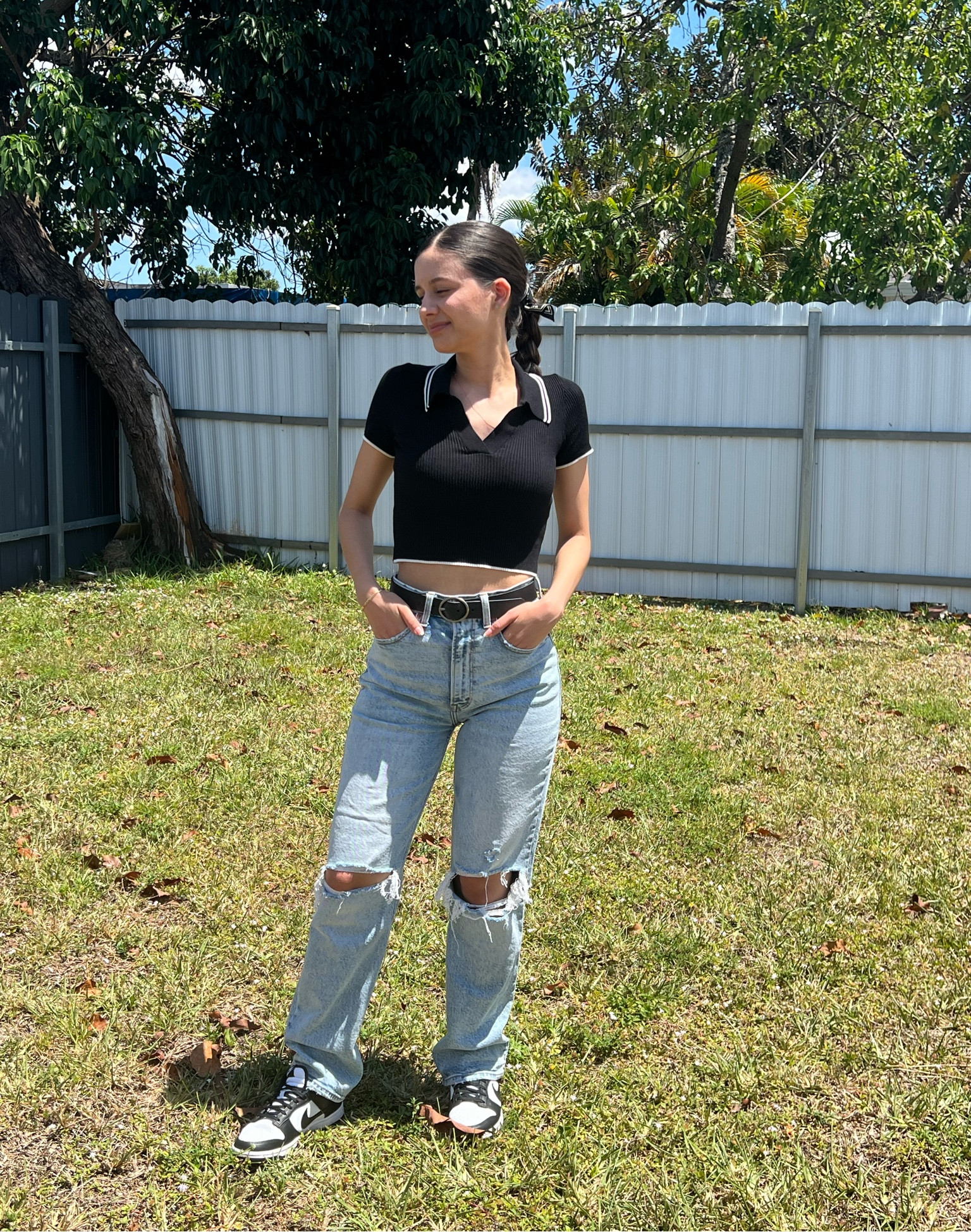 Cute and basic outfit idea!!
H&M too size XS
Abercrombie and Fitch jeanss
size 26 short

#LTKfindsunder100 #LTKsalealert #LTKstyletip