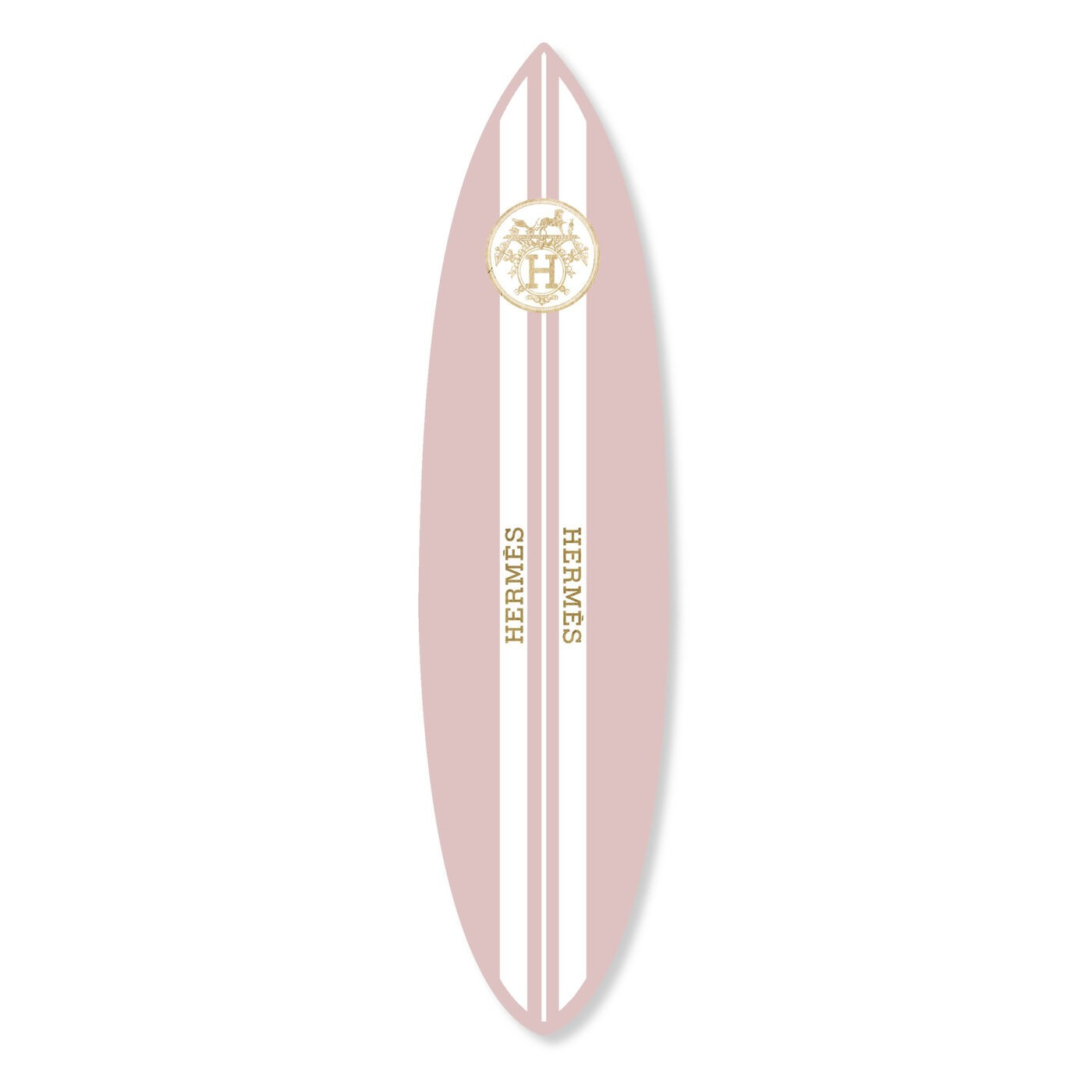 French Surfboard Blush | Fashion Wall Art | Oliver Gal | Oliver Gal