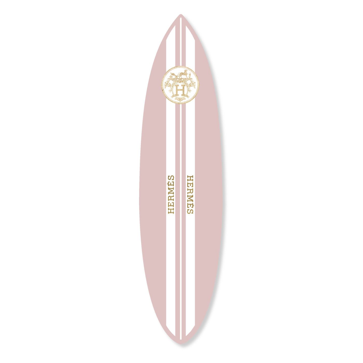 French Surfboard Blush | Fashion and Glam Wall Art by The Oliver Gal | Oliver Gal