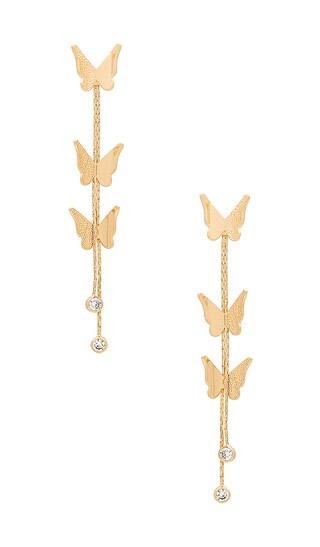 Rachel Earring in Gold | Revolve Clothing (Global)