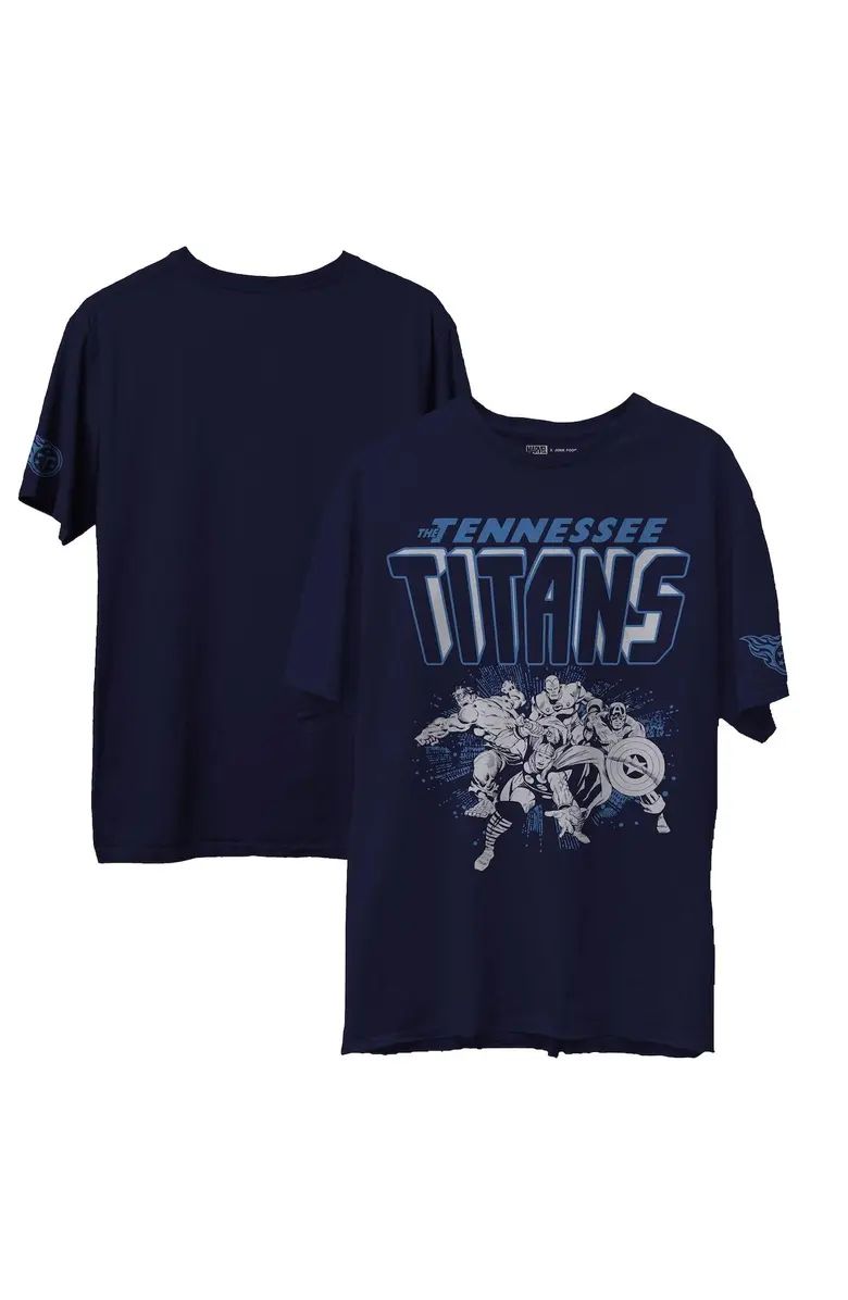 Men's Junk Food Navy Tennessee Titans Marvel T-Shirt | Nordstrom