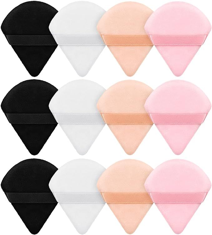 12 Pieces Powder Puff Face Triangle Makeup Puff for Loose Powder Soft Body Cosmetic Foundation Sp... | Amazon (CA)