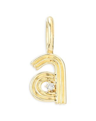 Adina Reyter 9K Yellow Gold Diamond Groovy Initial Charm Pendant | Bloomingdale's Jewelry & Acces... | Bloomingdale's (US)