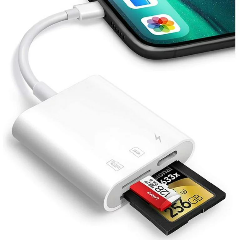 ZHANGHENG SD Card Reader for iPhone iPad,Trail Game Camera Micro SD Card Reader Viewer,SLR Camera... | Walmart (US)