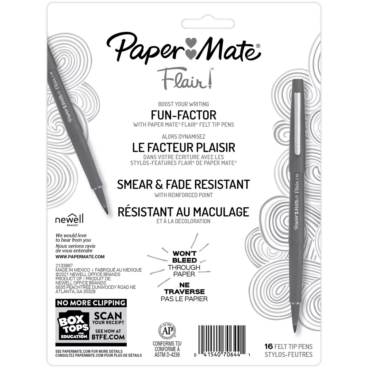 Paper Mate Flair 16pk Felt Tip Pens 0.7mm Medium Tip Multicolor | Target