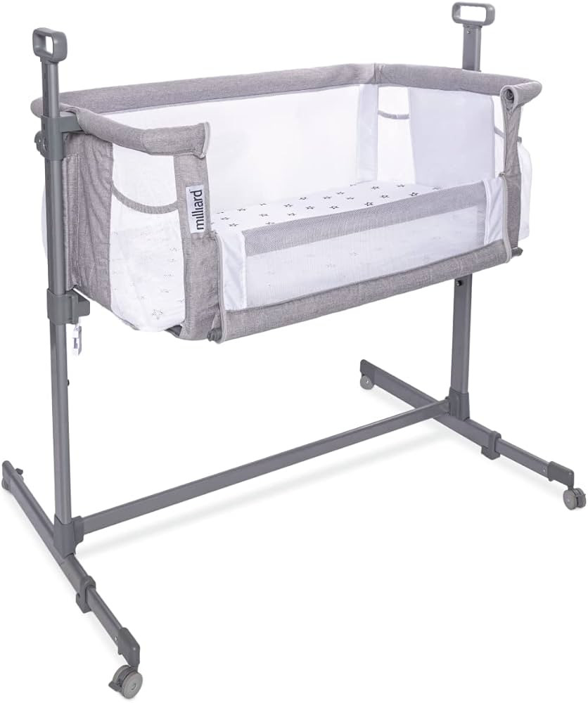 Milliard Bedside Bassinet Mesh Breathable Side Sleeper / Portable Infant Crib | Amazon (US)