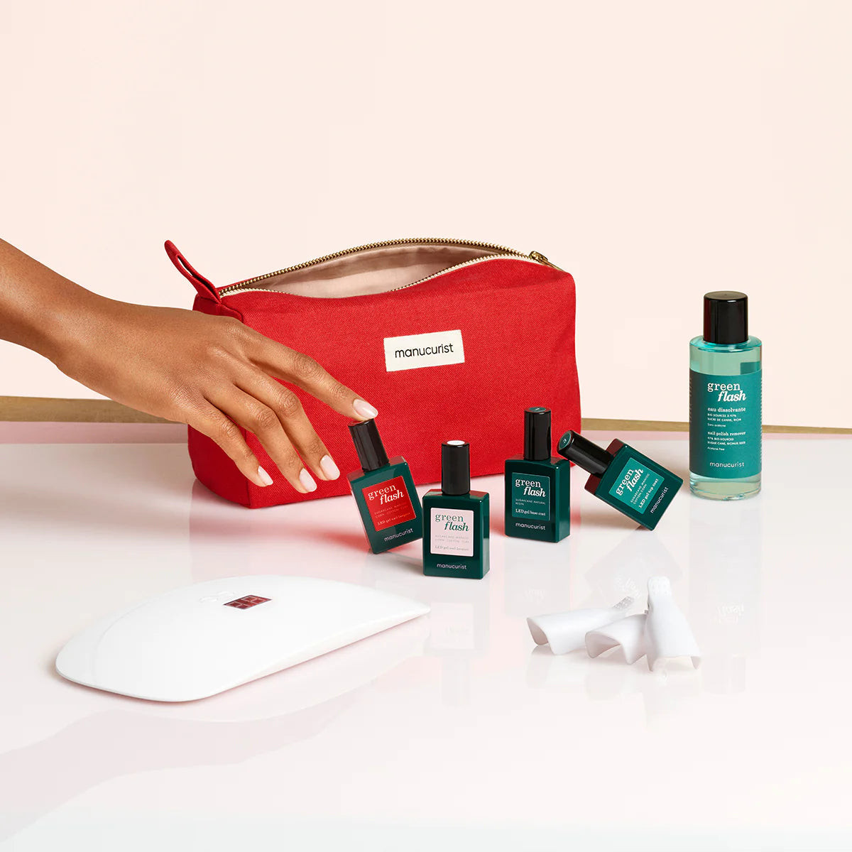 Green Flash Starter Kit with Red Bag | Manucurist | Manucurist Global