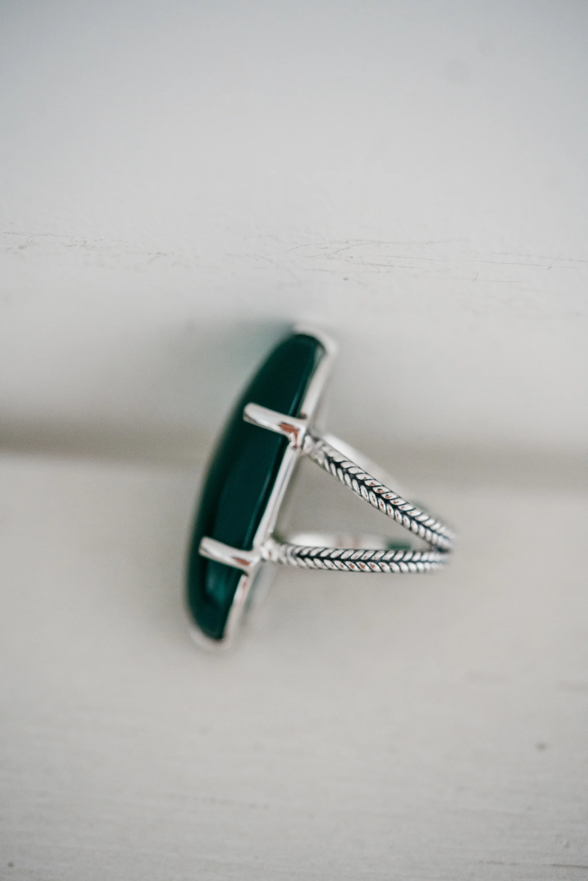 Lynn Ring | Chalcedony | Goldie Lew Jewelry