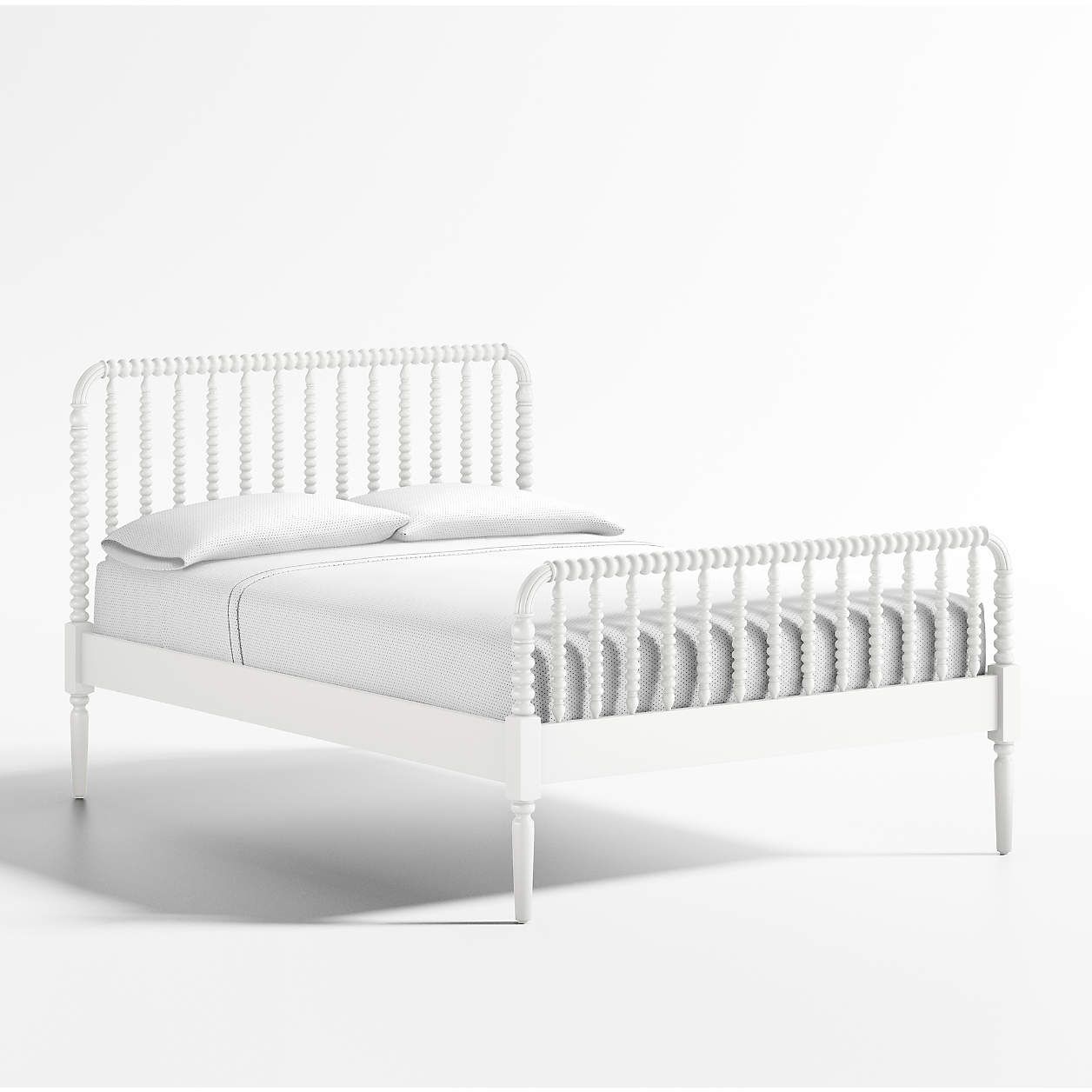 Jenny Lind White Wood Twin Bed Frame + Reviews | Crate & Kids | Crate & Barrel