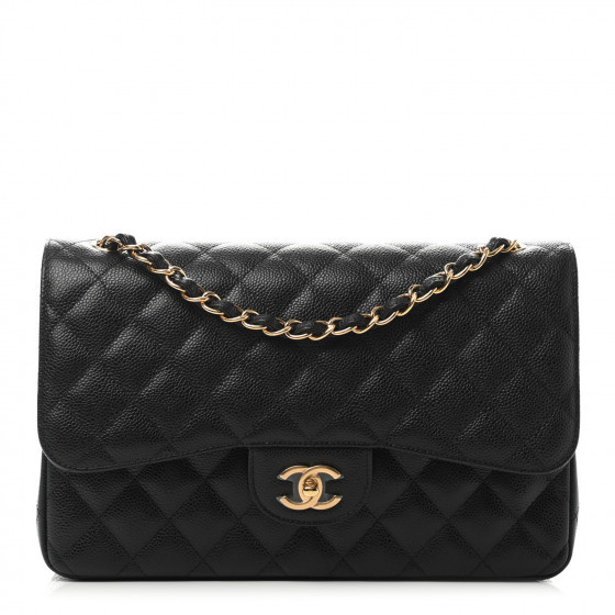 CHANEL

Caviar Quilted Jumbo Double Flap Black | Fashionphile