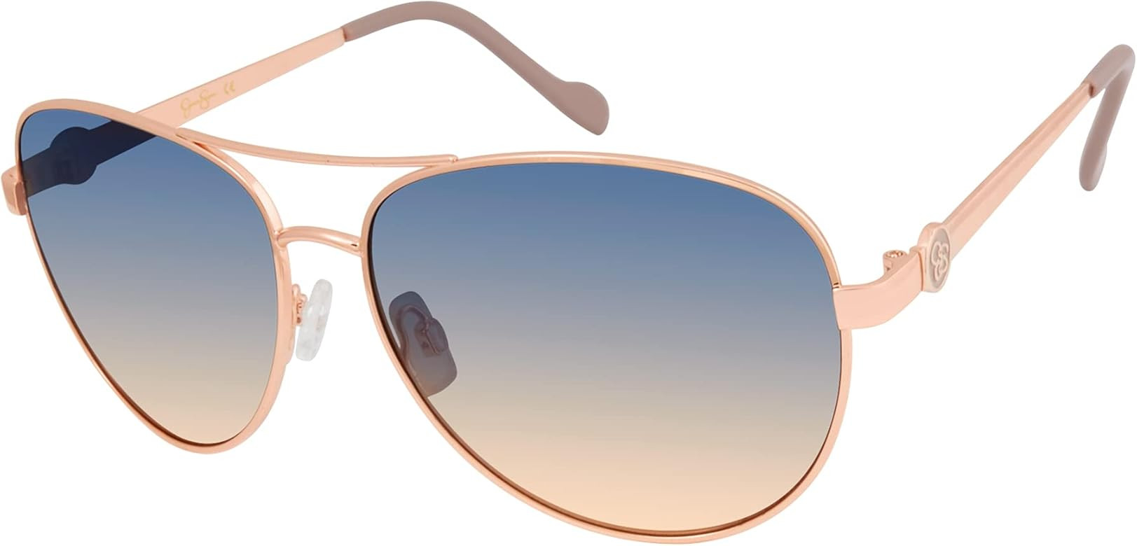 Jessica Simpson Women's J5596 Stylish Metal Aviator Pilot Sunglasses with Uv400 Protection. Glam ... | Amazon (US)
