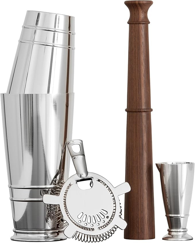 Crafthouse by Fortessa Professional Barware/Bar Tools by Charles Joly, Boston Shaker Tools, 4 Pie... | Amazon (US)