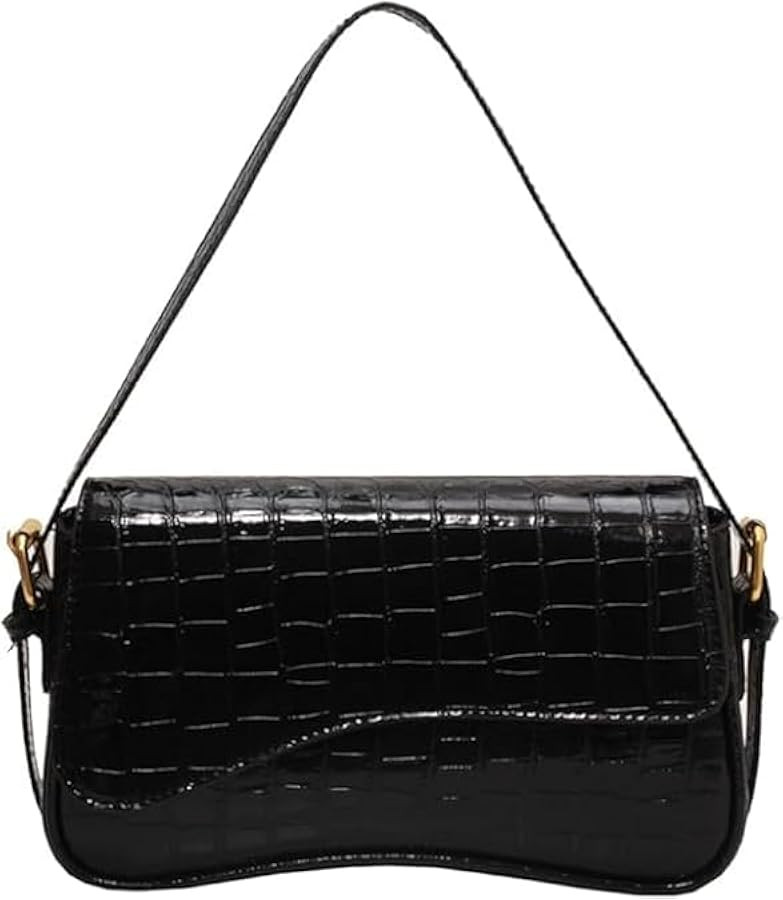 Shoulder Bag for Women Y2K Trendy Purse Vegan Leather Hobo Handbags Clutch Saddle Bag with 2 Remo... | Amazon (US)