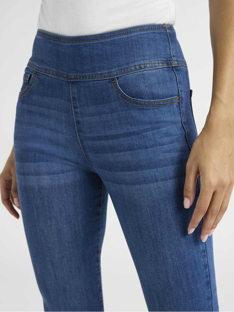 Sofia Jeans Women's Melisa Flare High Rise Pull On Jeans, Sizes 0-20 | Walmart (US)