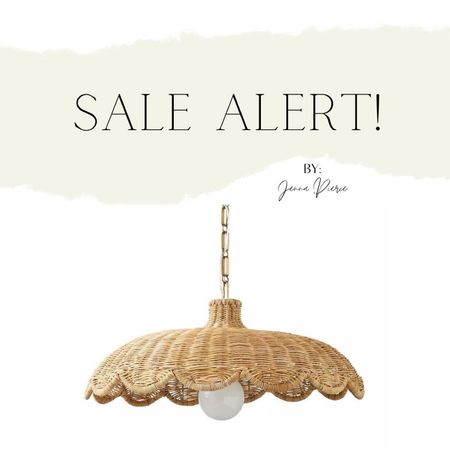 61% OFF this STUNNING scalloped pendant right now! 🚨🚨🚨 #pendant #lighting #ltksale #salealert 

#LTKsalealert #LTKhome