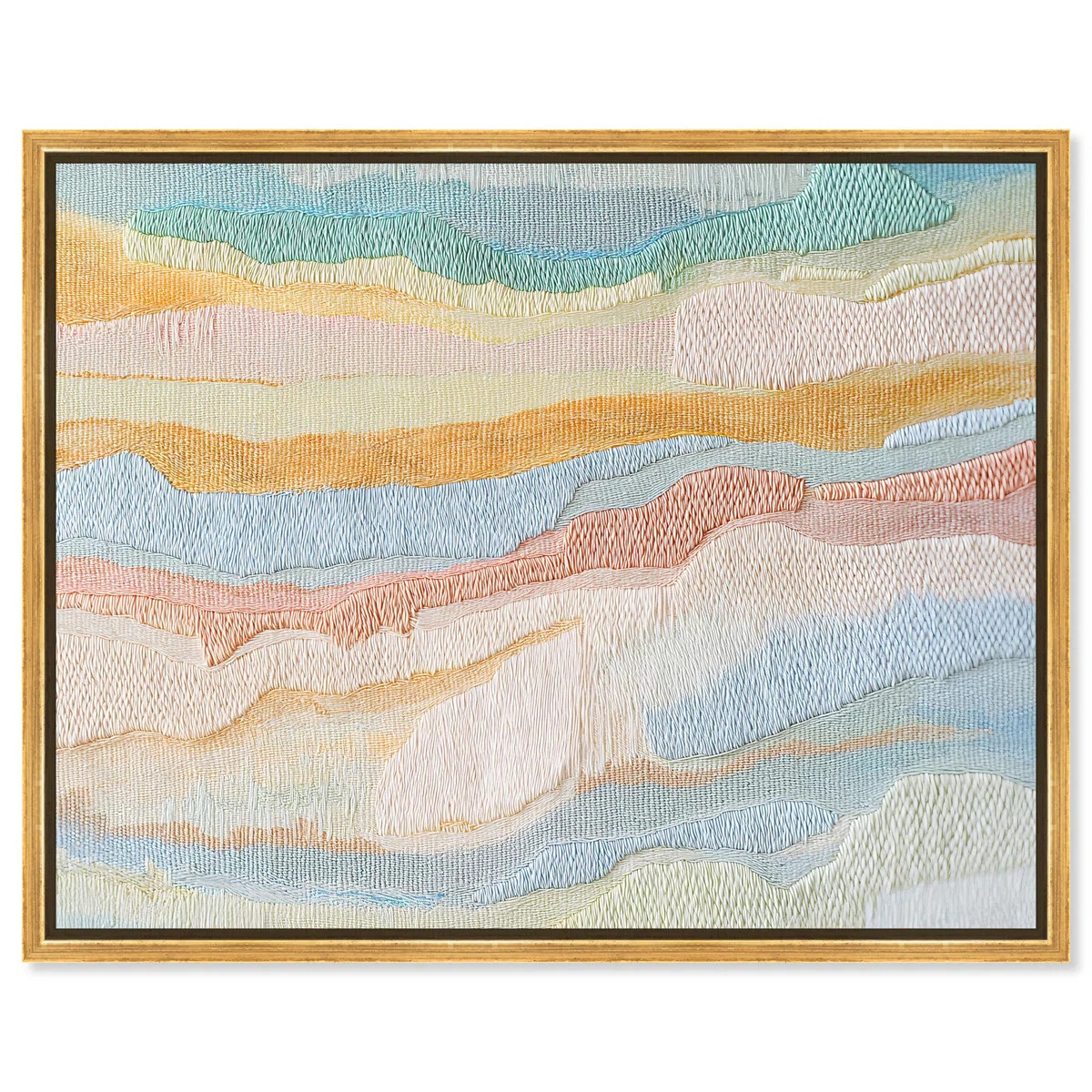 Art Remedy Embroidery Like Art Canvas, Morning Calm III | Wayfair North America