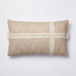 Oversized Woven Lumbar Throw Pillow Cream/Neutral - Threshold™ designed with Studio McGee | Target