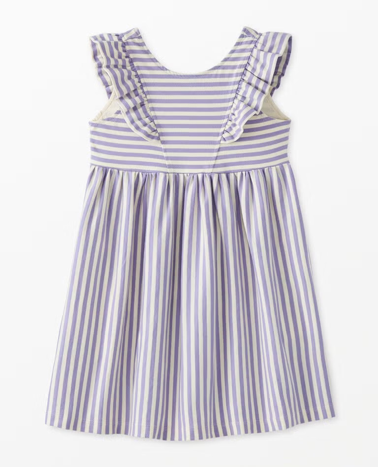 Ruffle Sleeve Apron Dress with Pockets | Hanna Andersson