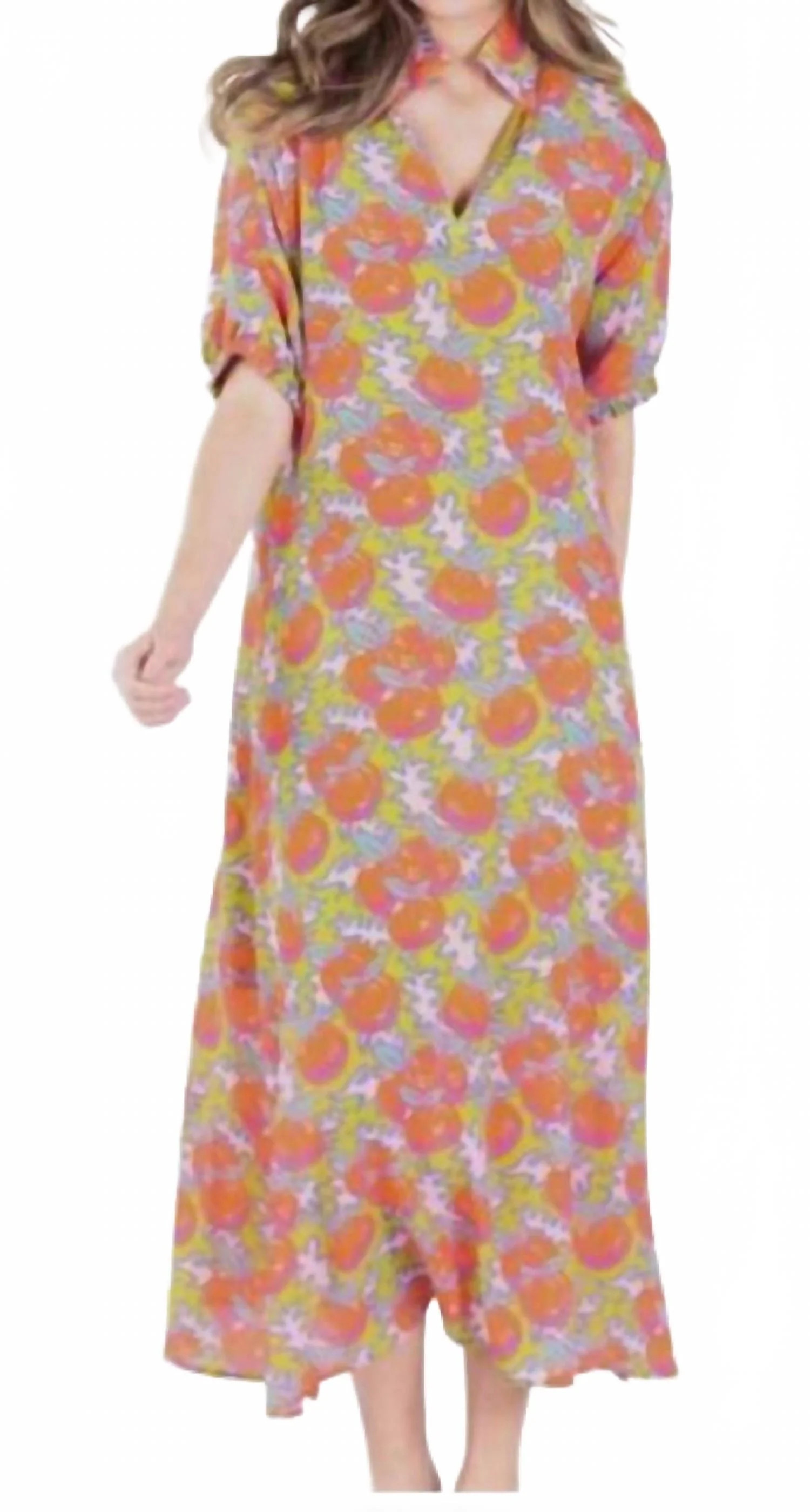 Poppy Maxi Dress In Citrus Grove | Shop Simon