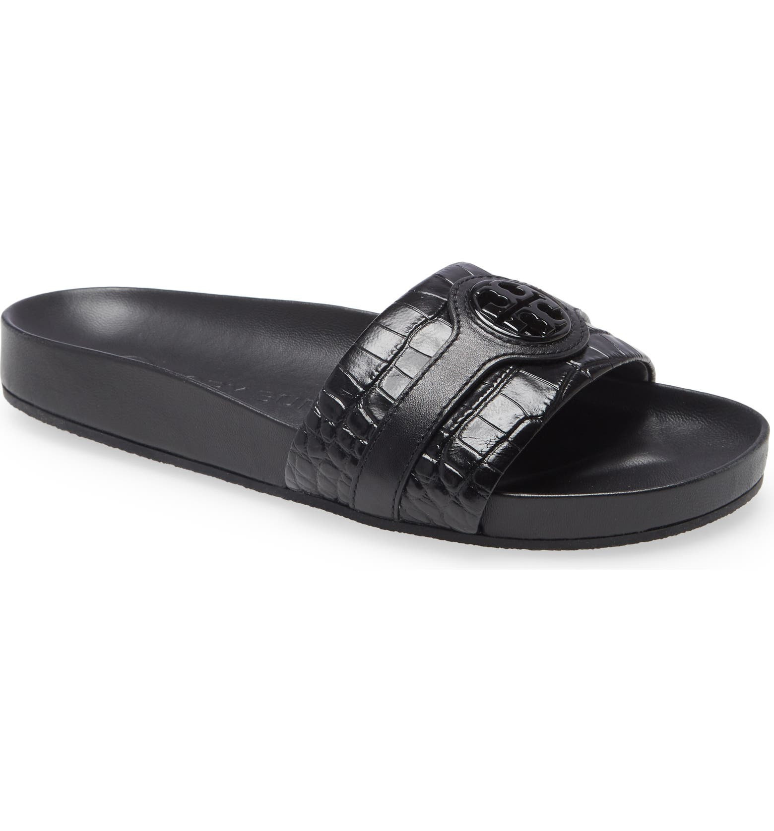 Croc Embossed Slide Sandal | Nordstrom