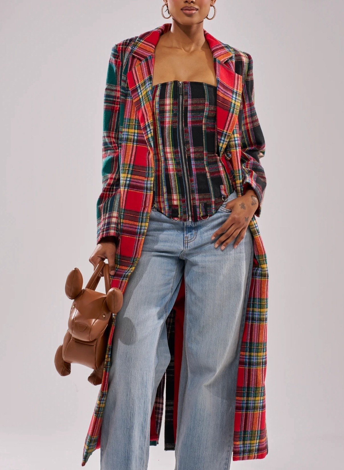 TALK TO ME NICE PLAID CORSET & TRENCH!

#LTKU #LTKPlusSize #LTKmomlife