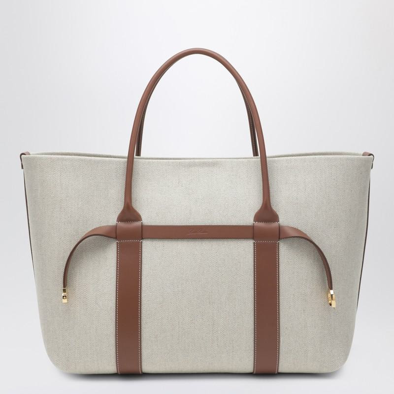 Loro Piana Ghiera Shopper Large Bag In And | Baltini