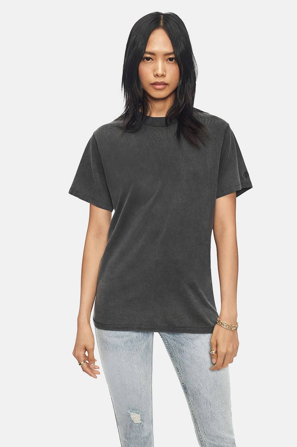 Anine Bing Lili T-Shirt in Washed Black | XL | ANINE BING