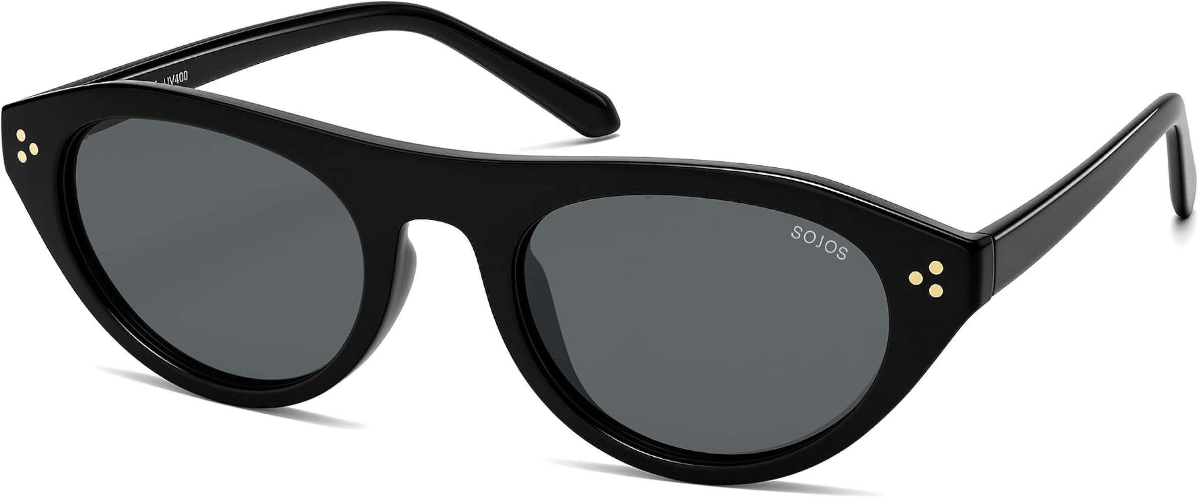 SOJOS Polarized Retro Oval Cat Eye Sunglasses for Women, 90s Small Y2K Vintage TR90 Sun Glasses S... | Amazon (US)