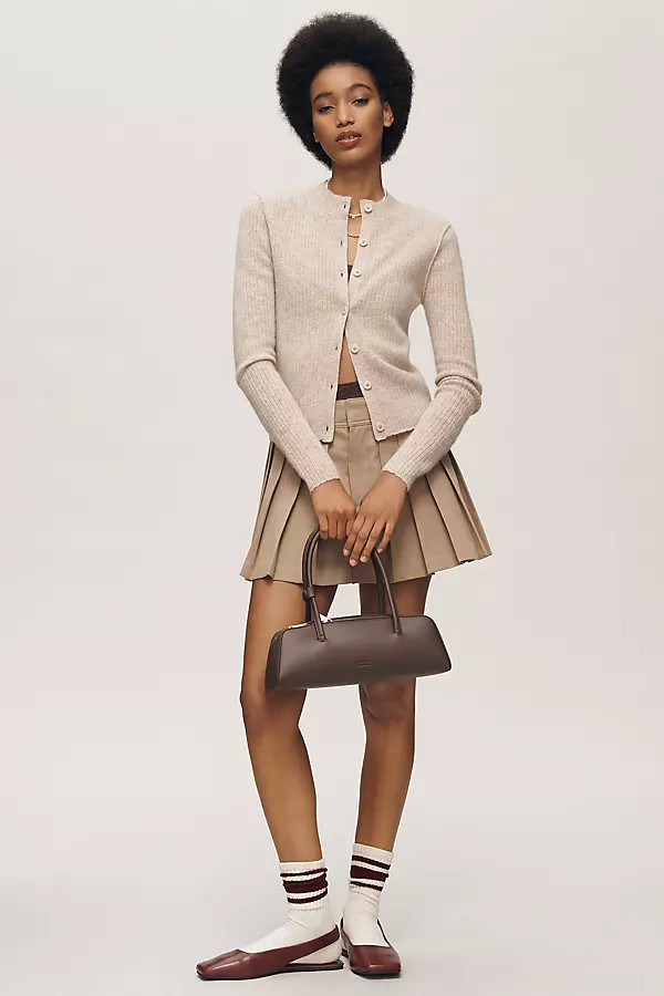 Ribbed Cashmere Cardigan Sweater | Anthropologie (US)