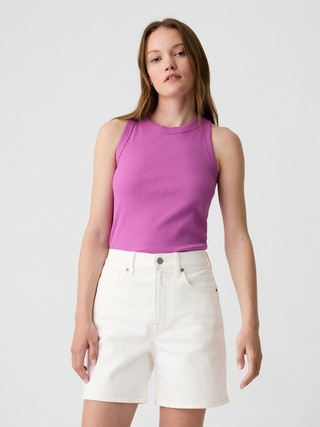 Ribbed High Neck Tank | Gap Factory