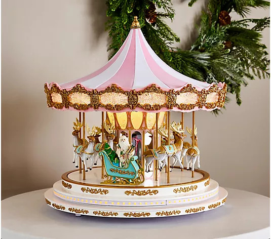 Mr. Christmas 16" Grand Heirloom Musical Carousel | QVC