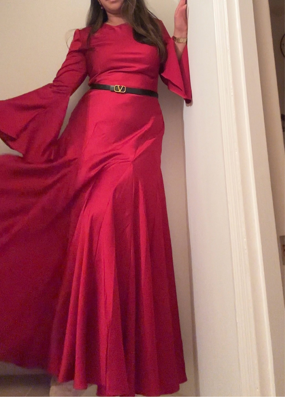 Red Maxi Satin Dress

#LTKwedding #LTKpartywear #LTKmodest