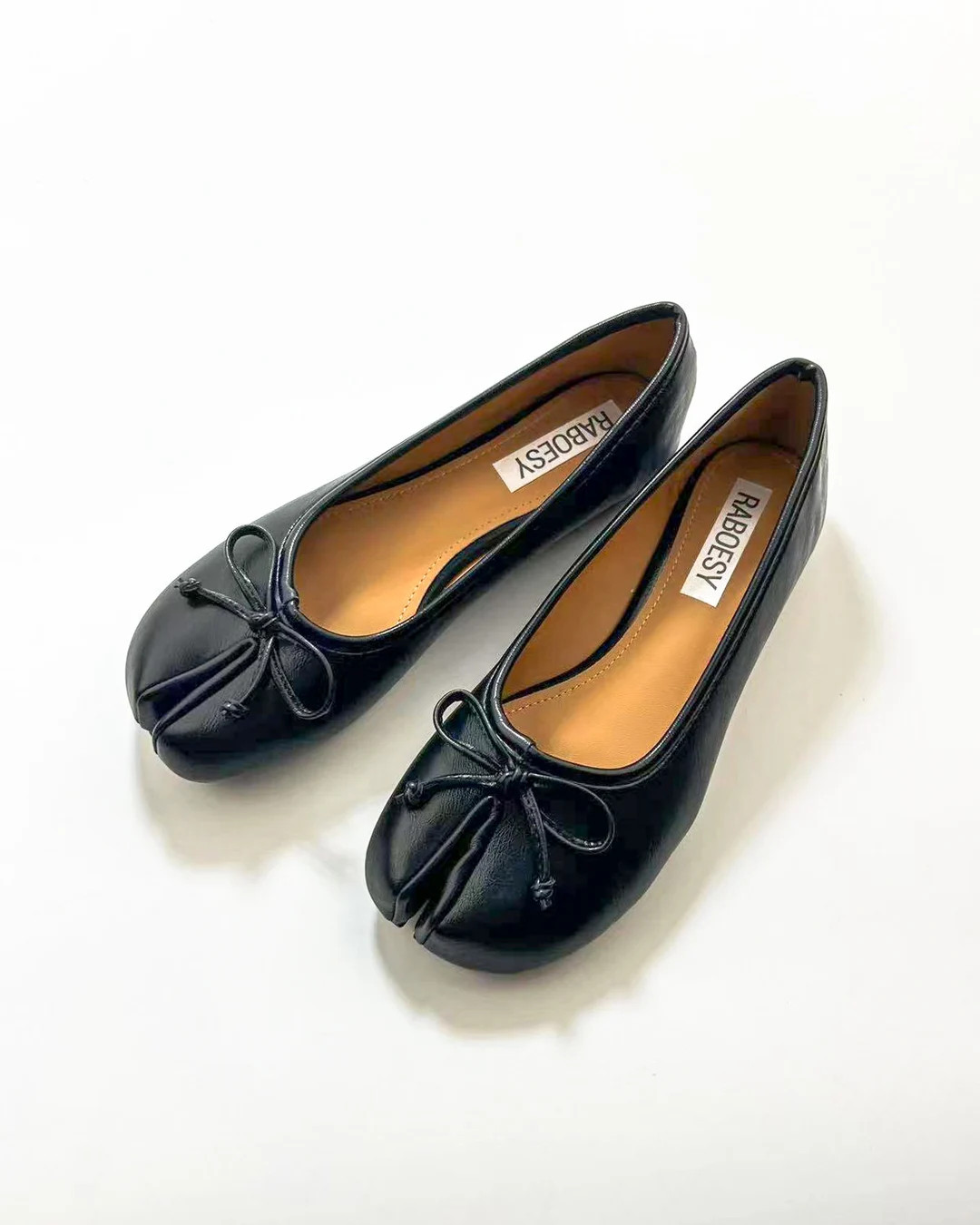 Women Retro Tabi Ballet Flats | Bow Tie Split Toe Shoes | Vintage Split Toe Tabis Shoes | Sliver ... | Etsy (US)