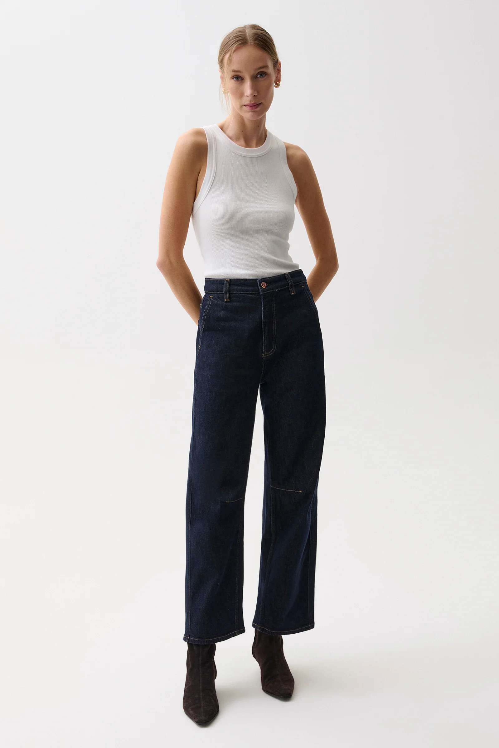 Beau Seamed Crescent Jean - Nightfall | Pistola Denim