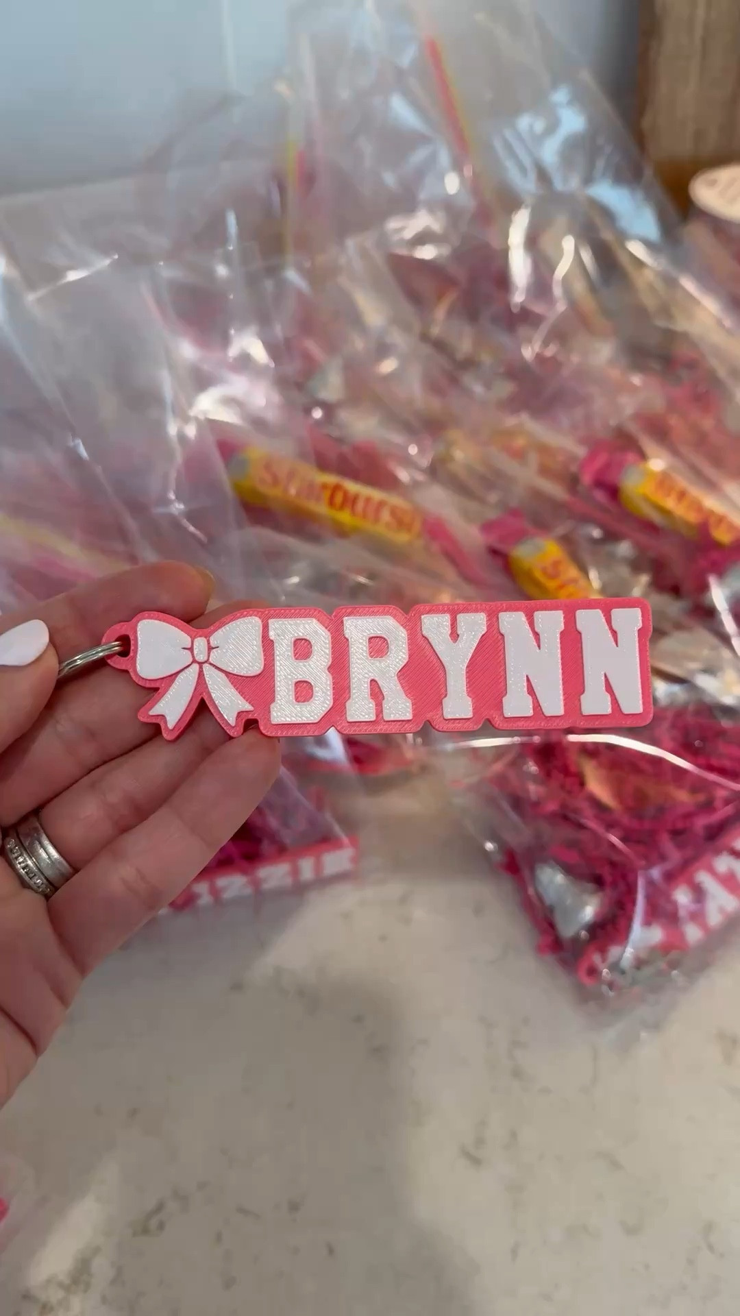 The cutest name keychains - the perfect gift for dance or cheer 🎀