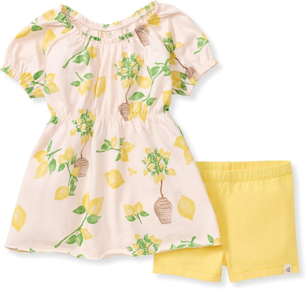 Burt's Bees Baby baby-girls Top and Shorts Set, Tunic and Shorts Bundle, 100% Organic Cotton | Amazon (US)