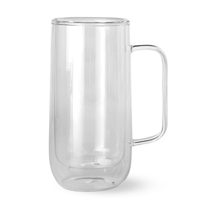 Set of 4 Double-Wall Glass Tall Coffee Mugs | Williams-Sonoma