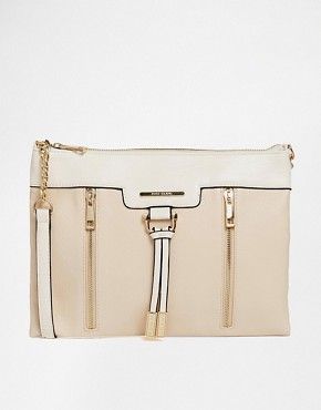 River Island Horseshoe Detail Cross Body Bag in Cream | ASOS US