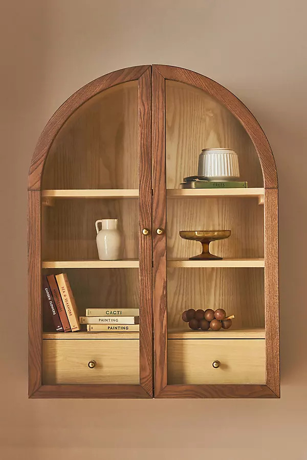 Fern Wood Arch Wall Cabinet | Anthropologie (US)