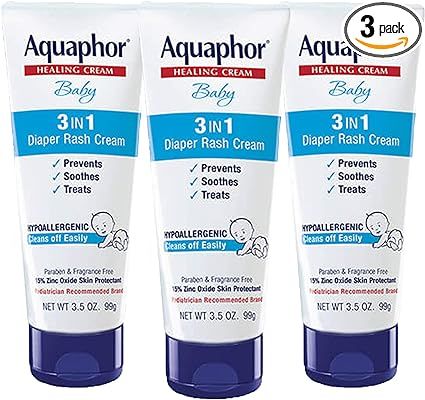 Aquaphor Baby Diaper Rash Cream 3.5 Ounce - (Pack of 3) | Amazon (US)