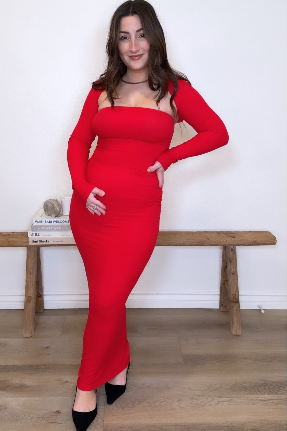 Valentine’s day Dress (maternity friendly!) i’m in a size small- it’s stretchy! 

#LTKMostLoved #LTKfindsunder50 #LTKSeasonal