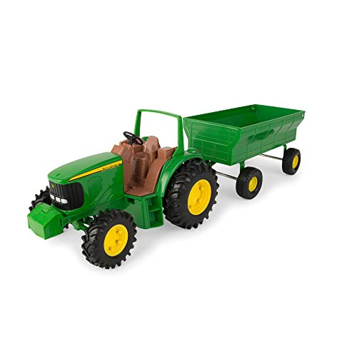 TOMY John Deere Kids Tractor Toy with Flarebox Wagon Set - 8 Inches - John Deere Tractor Toys for Kids - Toddler Toys Ages 3 and Up | Amazon (US)