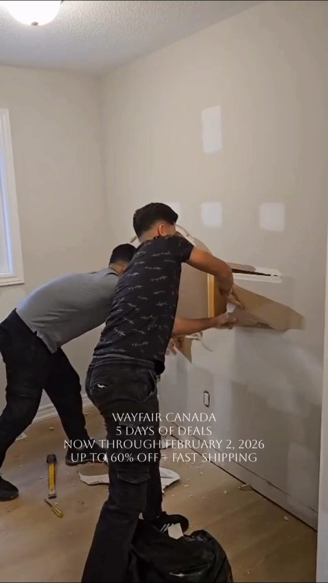 Can’t believe knocking down a wall would turn into this! 

Adding these pieces from @wayfaircanada was such a fun process. I wanted a cozy area that would serve not only as an office but also an inspiration. 

Lately, I have been obsessing with warmer colours and this Loloi rug just felt perfect! Adds rich tones without making the room feel heavy. And it’s so plush under the feet. 

As someone who works hybrid, I didn’t want a bulky desk. This curved writing desk is perfect. Since the room is small, I wanted something that would have a unique shape. It’s also deep enough for my working essentials. It’s also water resistant! Now I can enjoy my tea without worrying about spilling! 

Ever since moving, I have been enjoying moving my furniture pieces around. And my fave console table fits perfectly here! Definitely giving designer vibes. Add baskets or ottomans underneath, the options are endless. 

Stay tuned as I slowly add more pieces and take advantage of Wayfair Canada’s 5 Days of Deals sale running from now through February 2nd, 2026 with up to 60% off on selected products and fast shipping. 

Follow for more inspiration + comment ‘OFFICE’ and I’ll send the links straight to your inbox! Or use the direct link

#AD #WayfairCanada #WayfairCAHome
 #liketkit #canadianhomes