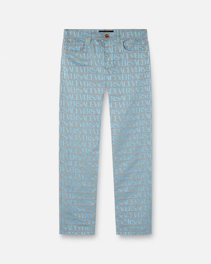 Versace Allover Regular-Fit Jeans | Versace (US)